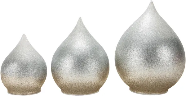 Weltbild LED Skleněné dekorace Glitter, sada 3 ks