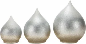 Weltbild LED Skleněné dekorace Glitter, sada 3 ks