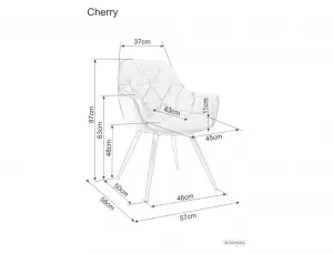 Signal Jídelní křeslo Cherry Bjorn hořčicově žluté