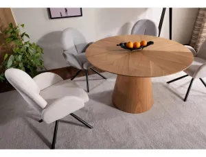 Signal Kulatý jídelní stůl Angel 120 cm dub přírodní