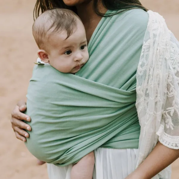 BOBA Nosič detí / šatka Classic Wrap - Sage Green