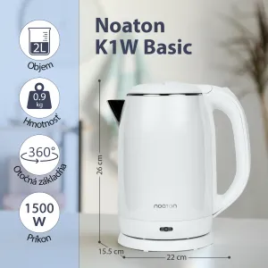 Noaton K1W Basic, rychlovarná kanvice