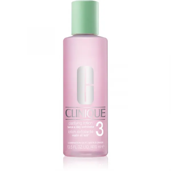 Clinique 3 Steps Clarifying Lotion 3 tonikum pre mastnú a zmiešanú pleť 400 ml