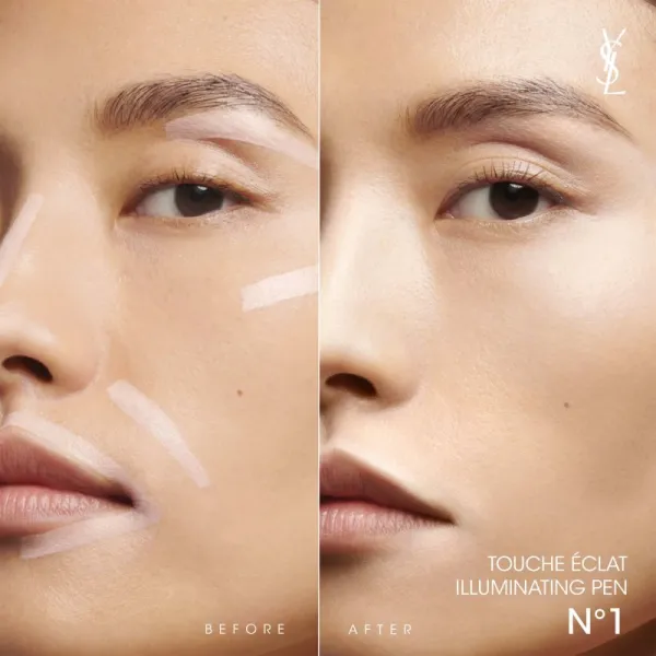 Yves Saint Laurent Touche Éclat Radiant Touch rozjasňovač v pere pre všetky typy pleti odtieň 1 Rose Lumière / Luminous Radiance 2,5 ml