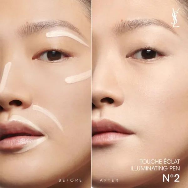 Yves Saint Laurent Touche Éclat Radiant Touch rozjasňovač v pere pre všetky typy pleti odtieň 2 Ivoire Lumière / Luminous Ivory 2,5 ml