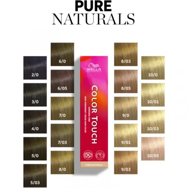 Wella Professionals Color Touch Pure Naturals farba na vlasy odtieň 2/0 60 ml