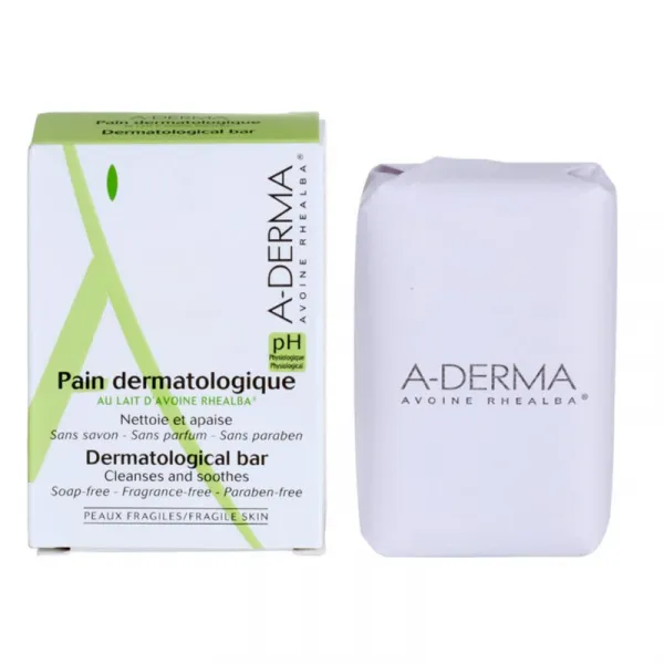 A-Derma Essentials Dermatological Bar dermatologická umývacia kocka pre citlivú a podráždenú pokožku 100 g