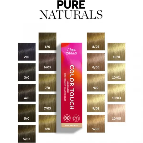 Wella Professionals Color Touch Pure Naturals farba na vlasy odtieň 6/0 60 ml