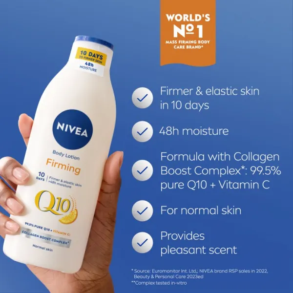 Nivea Q10 Plus spevňujúce telové mlieko 400 ml
