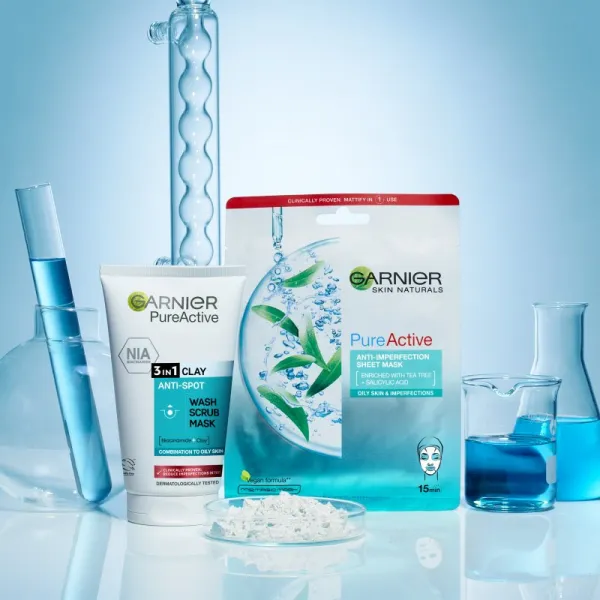Garnier Pure čistiaci peeling 3 v 1 150 ml