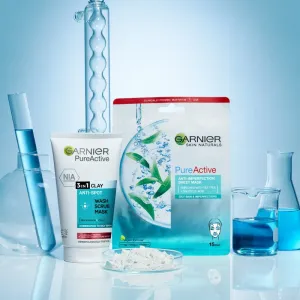 Garnier Pure čistiaci peeling 3 v 1 150 ml