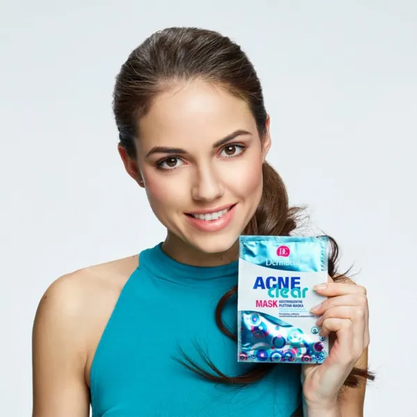 Dermacol Acne Clear pleťová maska pre problematickú pleť, akné 2x8 g