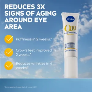 NIVEA Q10 Power spevňujúci očný krém proti vráskam 15 ml