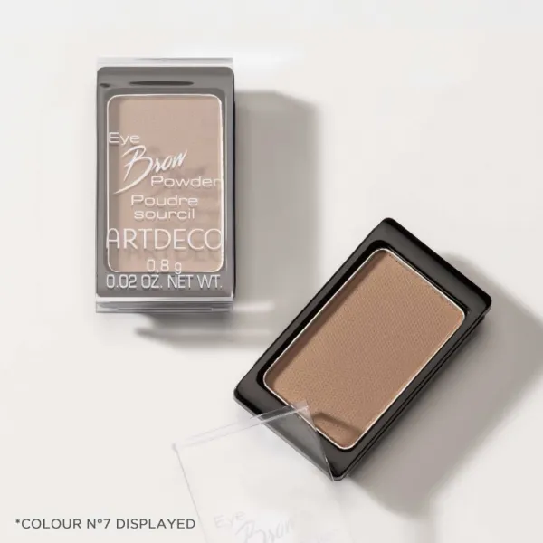 ARTDECO Eye Brow Powder púder na obočie v praktickom magnetickom puzdre na vloženie do paletky odtieň 282.5 Medium 0.8 g