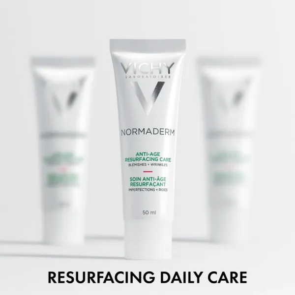 Vichy Normaderm Anti-Age denný krém proti prvým vráskam pre mastnú a problematickú pleť 50 ml