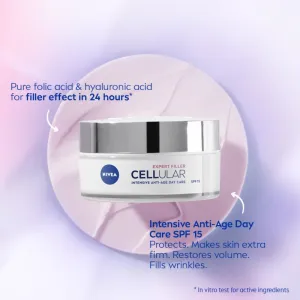 NIVEA Hyaluron Cellular Filler spevňujúci denný krém SPF 15 50 ml