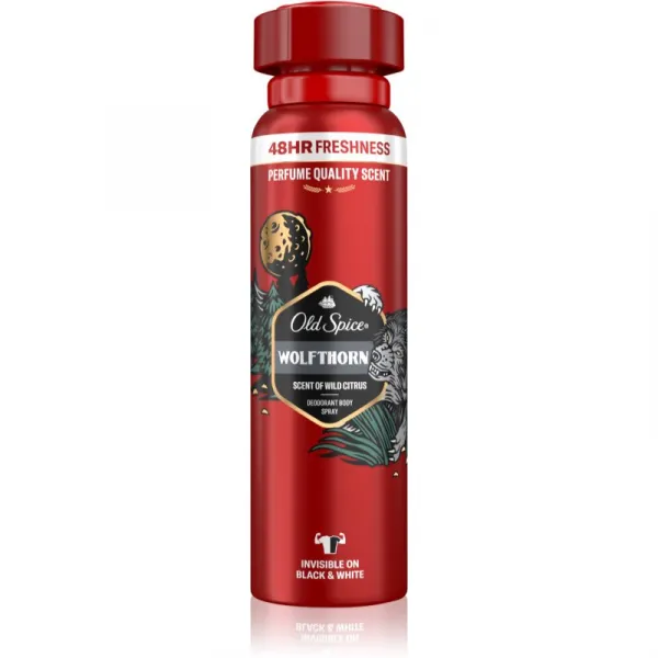 Old Spice Wolfthorn Dezodorant V Spreji Pre Mužov 150ml, 48 h Sviežosť a Bez Hliníka