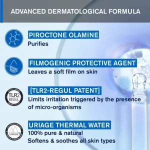 Uriage DS Regulating Foaming Gel upokojujúci gél pre suchú pokožku so sklonom k svrbeniu 150 ml