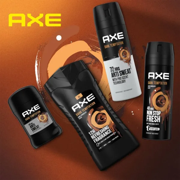 Axe Dark Temptation sprchovací gél 3 v 1 na telo, vlasy a tvár 250 ml