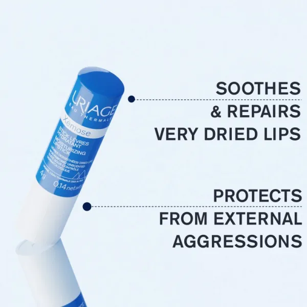Uriage Xémose Moisturizing Lipstick upokojujúci balzam na pery 4 g