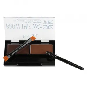 Rimmel Brow This Way paleta pre líčenie obočia odtieň 003 Dark Brown 1,3 g