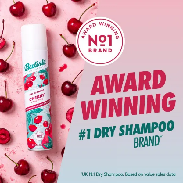 Batiste Fruity & Cheeky Cherry suchý šampón pre objem a lesk 200 ml