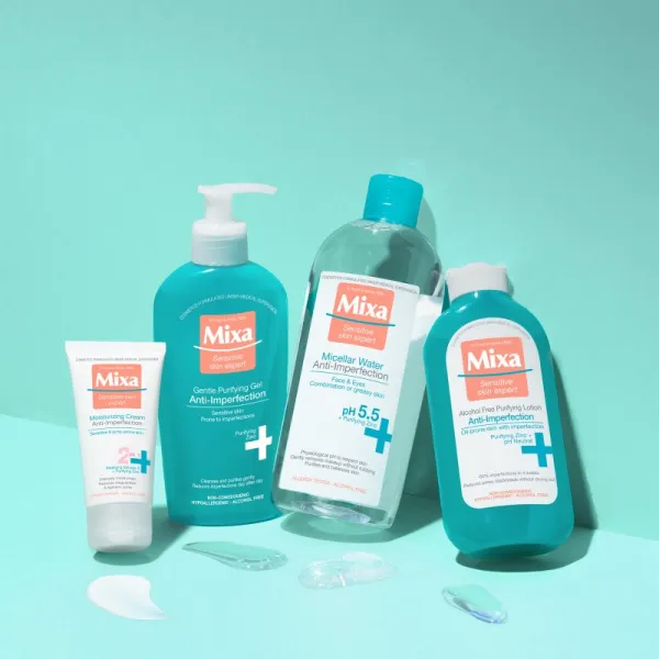 MIXA Anti-Imperfection čistiaci pleťový gél bez obsahu mydla 200 ml