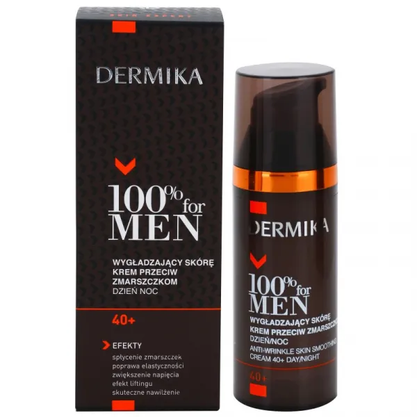 Dermika 100% for Men vyhladzujúci protivráskový krém 40+ 50 ml