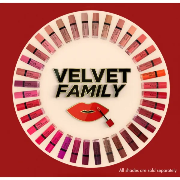 Bourjois Rouge Edition Velvet tekutý rúž s matným efektom odtieň 10 Don´t Pink Of It! 7.7 ml