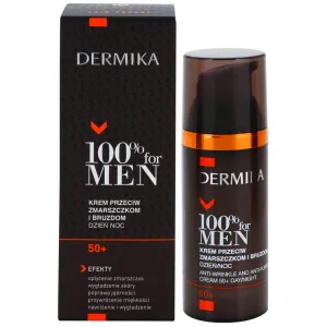 Dermika 100% for Men krém proti hlbokým vráskam 50+ 50 ml