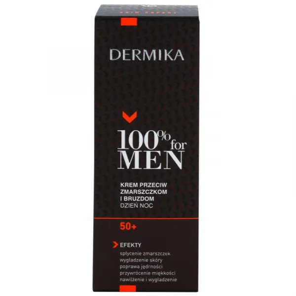 Dermika 100% for Men krém proti hlbokým vráskam 50+ 50 ml