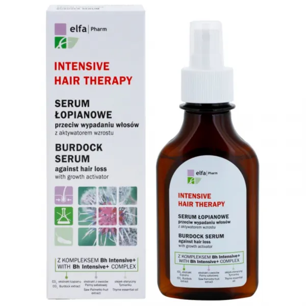 Sérum proti vypadávaniu vlasov Intensive Hair Therapy Burdock -100 ml - Elfa Pharm