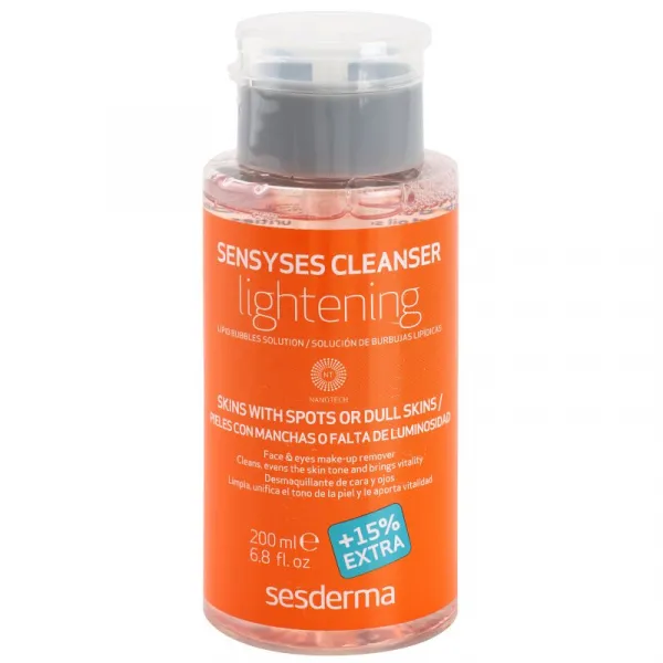 Sesderma Sensyses Cleanser Lightening odličovač make-upu pre pleť s hyperpigmentáciou 200 ml