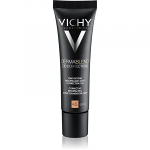 Vichy Dermablend 3D Correction vyhladzujúci korekčný make-up SPF 25 odtieň 45 Gold  30 ml