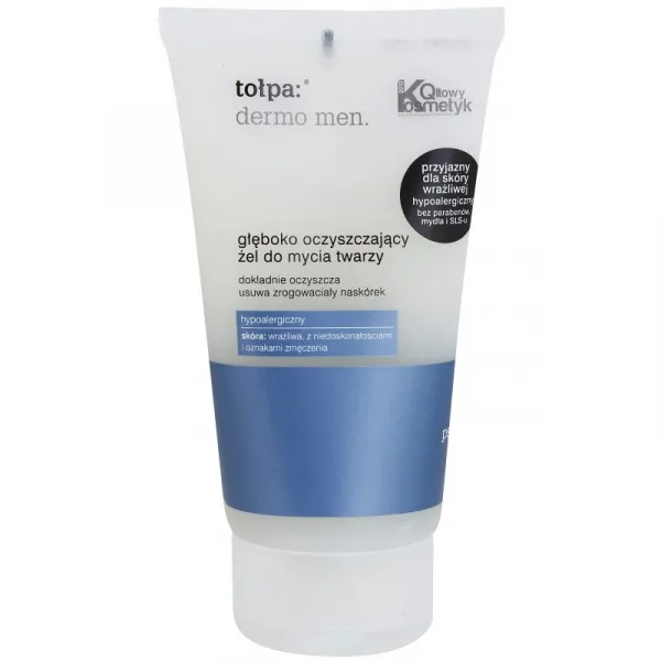 Tołpa Dermo Men hĺbkovo čistiaci gél na tvár 150 ml
