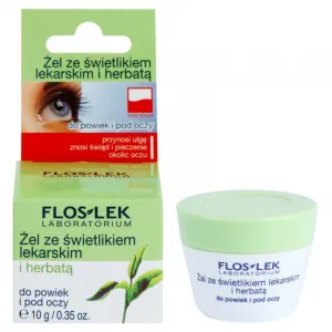 FlosLek Laboratorium Eye Care gél na očné okolie s očiankou a zeleným čajom 10 g