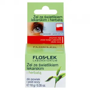 FlosLek Laboratorium Eye Care gél na očné okolie s očiankou a zeleným čajom 10 g