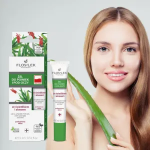 FlosLek Pharma Eye Care gél na očné okolie s očiankou a aloe vera 15 ml