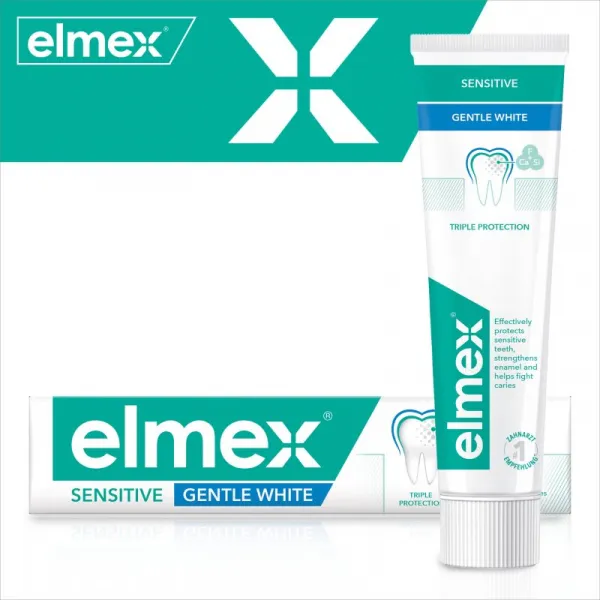 Elmex Sensitive Whitening pasta pre prirodzene biele zuby 2x75 ml