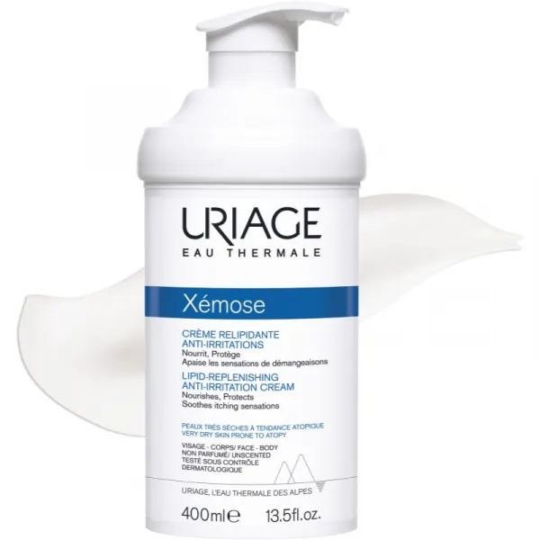 Uriage Xémose Lipid-Replenishing Anti-Irritation Cream relipidačný upokojujúci krém pre veľmi suchú citlivú a atopickú pokožku 400 ml