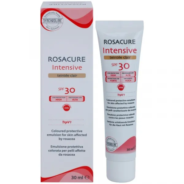 Synchroline Rosacure Intensive tónovacia emulzia pre citlivú pleť so sklonom k začervenaniu SPF 30 odtieň Clair 30 ml