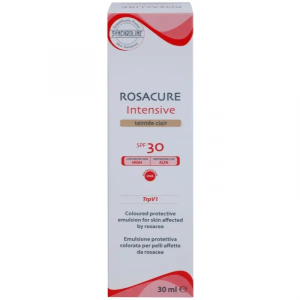 Synchroline Rosacure Intensive tónovacia emulzia pre citlivú pleť so sklonom k začervenaniu SPF 30 odtieň Clair 30 ml