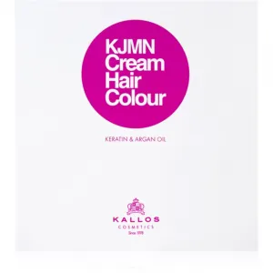 Kallos KJMN Professional Cream Hair Colour Keratin & Argan Oil farba na vlasy s keratínom a argánovým olejom odtieň 7.1 Medium Ash Blond 100 ml