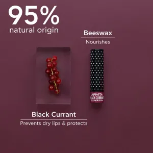 Apivita Lip Care Black Currant tinted hydratačný balzam na pery 4.4 g