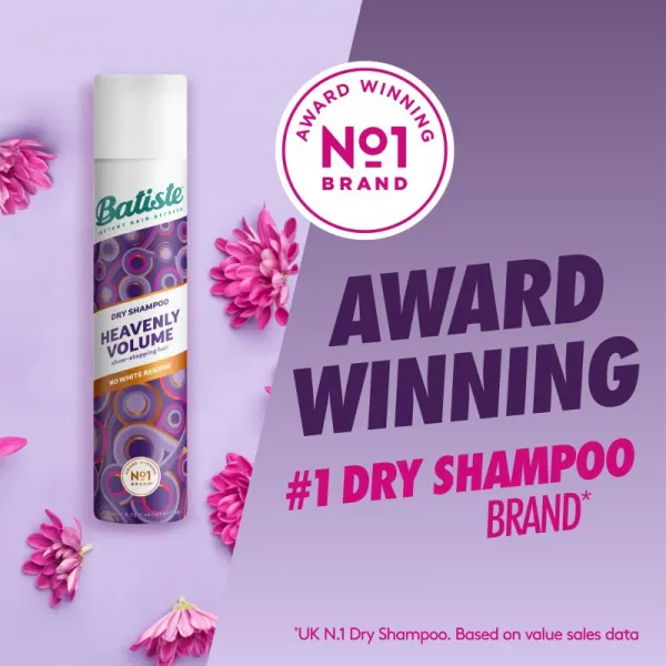 Batiste Heavenly Volume suchý šampón pre objem a lesk 200 ml