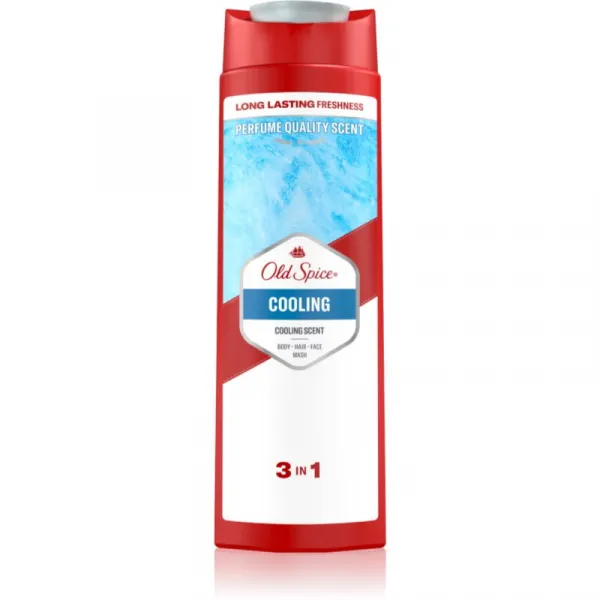 Old Spice Cooling 3 v 1 Sprchový Gél a Šampó Pre Mužov 400ml