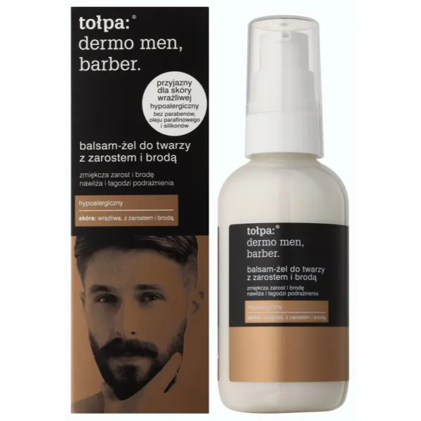 Tołpa Dermo Men Barber zjemňujúci balzam-gél pre mužov s fúzmi 75 ml