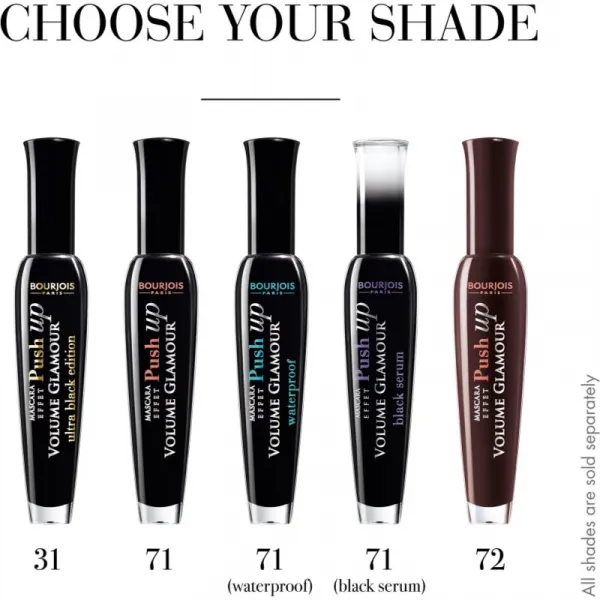 Bourjois Volume Glamour riasenka pre objem a natočenie rias odtieň 31 Ultra Black 7 ml