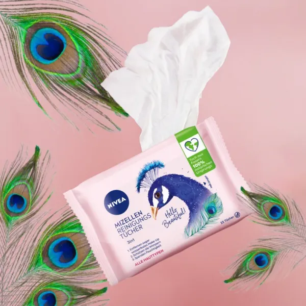 Nivea Micelárne čistiace pleťové obrúsky 3 v 1 25 ks