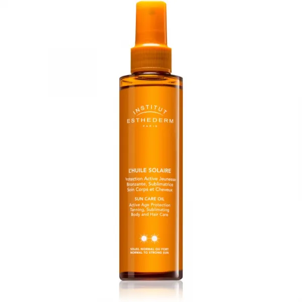 Institut Esthederm Adaptasun Sun Care Oil opaľovací olej na telo a vlasy so strednou UV ochranou 150 ml
